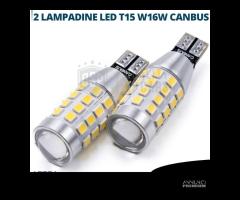 Lampadine RETROMARCIA Led T15 Canbus Luce Bianca