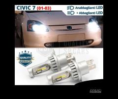 Kit Lampadine LED H4 Per HONDA CIVIC 7 Luci 6500K