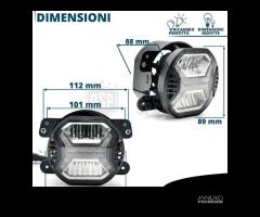 FARI Fendinebbia LED DRL Jeep GRAND CHEROKEE WK2 - 15