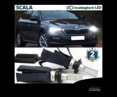 Kit Luci LED H7 per Skoda SCALA CANbus Bianco Puro