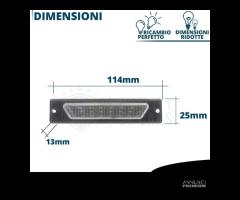 Placchette Luci TARGA LED PER Citroen Jumper 6500K - 8