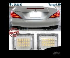 Placche Luci Targa Led per Mercedes SL R231 Canbus