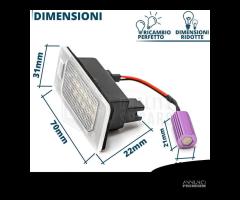 Luci TARGA LED per Skoda SUPERB 3 PLACCHETTE 6500K - 9