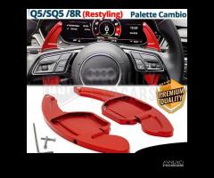 PALETTE Cambio Volante per AUDI Q5 8R Paddle Rosse