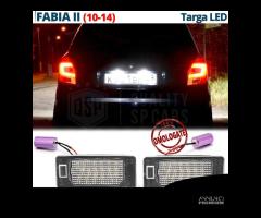 Placchette Luci Targa LED per Skoda FABIA II 5J