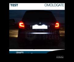 Placchette Luci Targa LED per Skoda FABIA II 5J