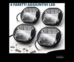 4 Fari Supplementari LED DRL Fuoristrada OMOLOGATI