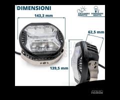 4 Fari Supplementari LED DRL Fuoristrada OMOLOGATI - 14