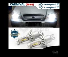 LAMPADINE LED H4 Per KIA CARNIVAL 1 6500K 8000LM