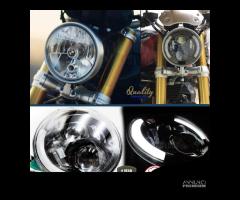 FARO Tondo FULL LED Moto PER BMW R NineT 7 POLLICI