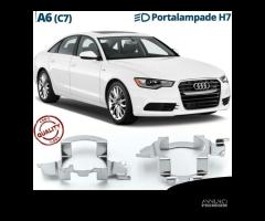 ADATTATORI KIT LED H7 per AUDI A6 C7 Portalampada