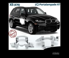 2 ADATTATORI montaggio KIT LED H7 per BMW X5 E70