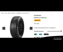 4 pneumatici pirelli 235/55 r19 101t tu13612