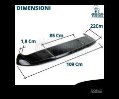 SPOILER Alettone per AUDI A3 8V Sportback NERO RS3 - 7