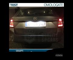 Luci TARGA LED per Skoda FABIA 3 PLACCHETTE CANbus