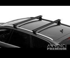 Barre Tetto per Opel Crossland in Alluminio Nero - 8