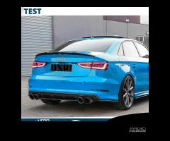 SPOILER Posteriore Audi A3 8V SEDAN Alettone NERO - 8