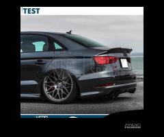 SPOILER Posteriore Audi A3 8V SEDAN Alettone NERO - 10