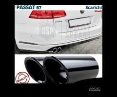 TERMINALI Scarico Sportivi per VW PASSAT B7 NERI