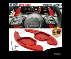 PALETTE Cambio Volante per AUDI A1 8X Leve Rosse