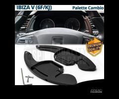 PALETTE Cambio al Volante per SEAT Ibiza V 6F Nere