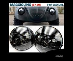 2 FARI LED 7 Pollici PER VW Maggiolino Maggiolone