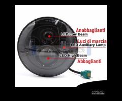 2 FARI LED 7 Pollici PER VW Maggiolino Maggiolone