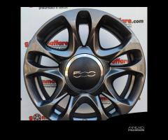 4 cerchi lega fiat 500 r15 lt1872 - 1