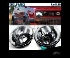 FARI LED Anteriori VOLKSWAGEN GOLF 2 Angel Eyes