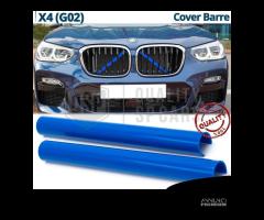 COVER Barre Radiatore per Bmw X4 G02 Listelli BLU