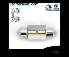 2 Lampadine LED SILURO 31mm Luci NO ERROR 6500K - 7