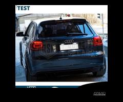 SPOILER per AUDI A3 S3 8P Alettone NERO Rs3 style - 10