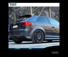 SPOILER per AUDI A3 S3 8P Alettone NERO Rs3 style - 12