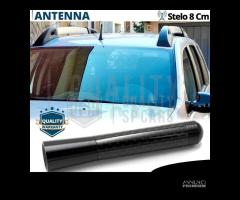 Antenna Radio Corta 8cm per DACIA Fibra Carbonio