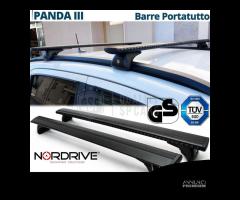 Barre Portatutto per Fiat Panda in Alluminio Nero