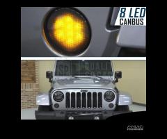 2 Frecce LED Anteriori Per JEEP WRANGLER JK Nere