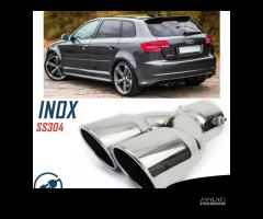 Scarico Doppia Uscita per AUDI A3 in Acciaio Inox