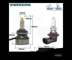 Kit LED H11 per LEXUS CT 11-14 Luci 6500K 12000LM - 7