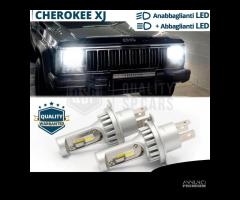 Kit FARI LED H4 Per JEEP CHEROKEE XJ Luci Bianche