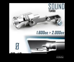 Sound Turbo Marmitta Auto Tuning Ø 37-48mm Fischio