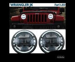 FARI Full LED DRL Omologati Per JEEP WRANGLER JK