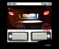 Luci Targa Full Led per Audi A3 8P Canbus 6.500K