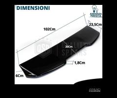 SPOILER Posteriore Audi A3 S3 8P Alettone Tetto - 8