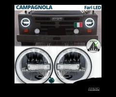 FARI LED Per FIAT CAMPAGNOLA Angel Eyes OMOLOGATI