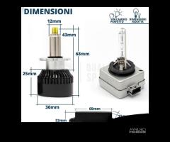 Kit D1S Conversione da XENON a LED 12000LM 6500K