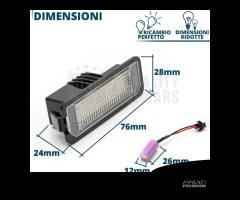 Luci Targa LED VW Golf 7 Placchette 18 LED CANbus - 9