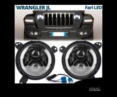 FARI Anteriori FULL LED Per JEEP WRANGLER JL Angel