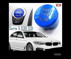 Tasto Start Bmw serie 5 G30 G31 F07 Pulsante BLU