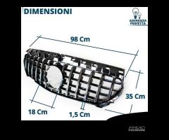 CALANDRA per MERCEDES CLA W117 Griglia Nera AMG