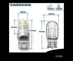 Lampadina LED T20 W21/5W CANbus Luce Bianca 1700LM - 6